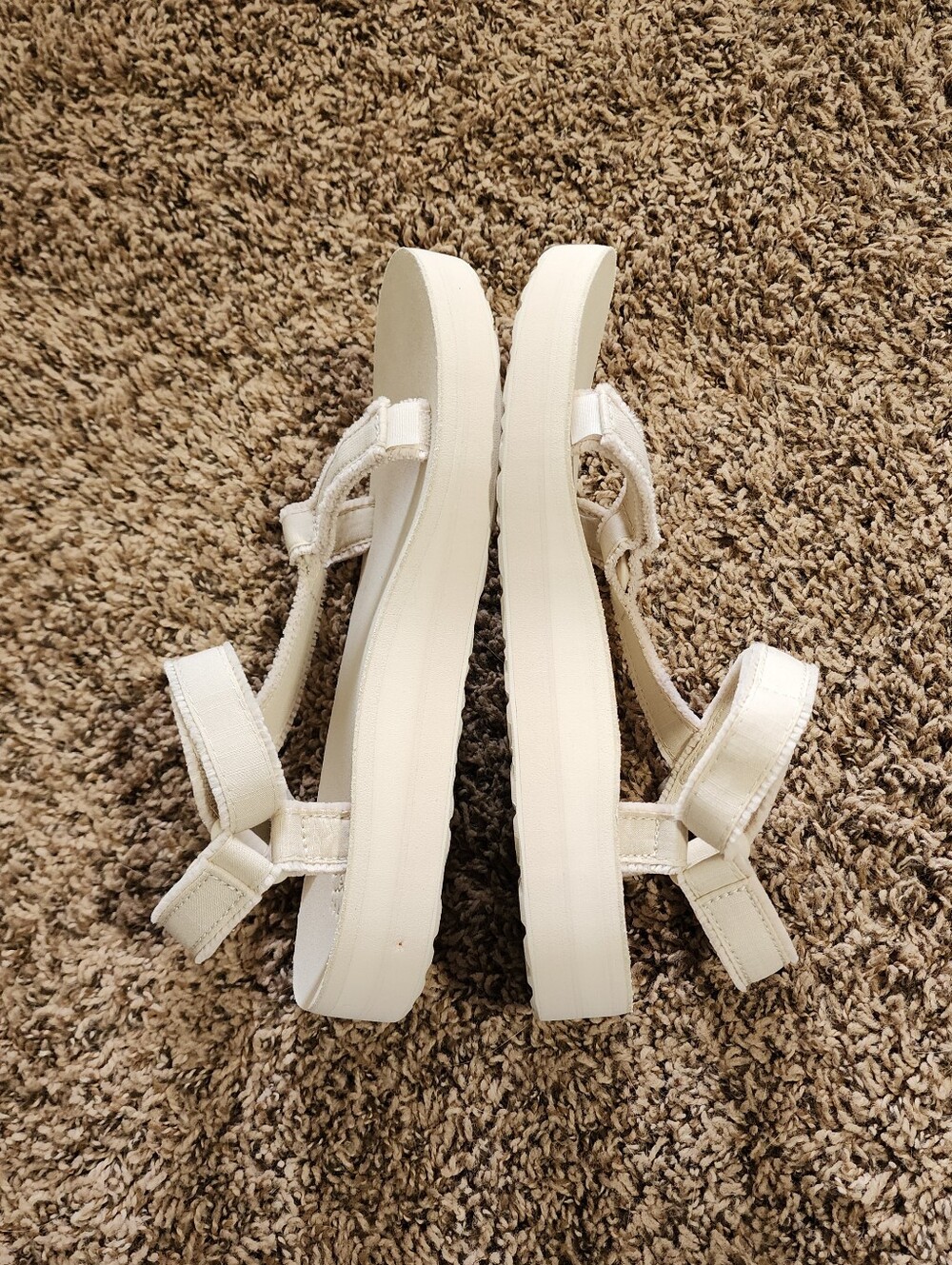 Teva Off White Midform Strappy Walking Women Sandals Size 9 Comfort - Picture 6 of 9